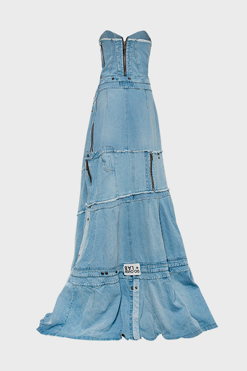 Blue Blocks Dress / Mosaiq Label